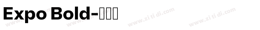 Expo Bold字体转换